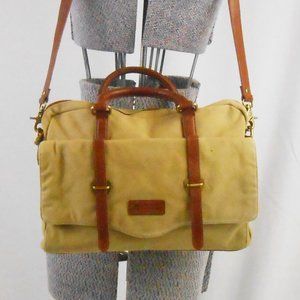 Ben Minkoff Tan Canvas & Leather Messeger Bag